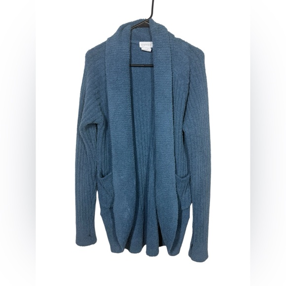 Softies Solid Rib Marshmallow Cocoon Cardigan Size Small - Picture 5 of 9